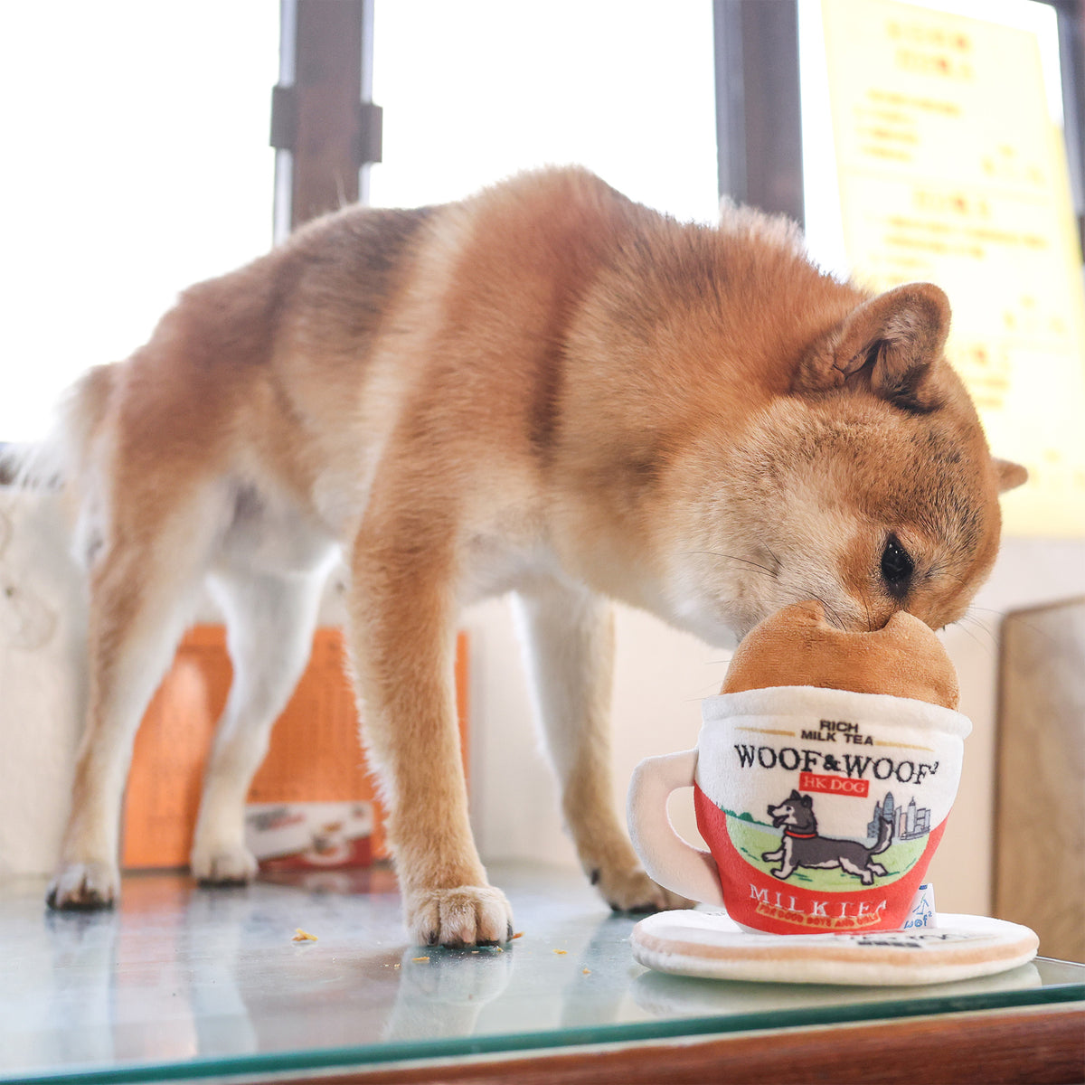Woof² | HK-Style Cafe 15% OFF Bundle [Milk Tea + Buttered Pineapple Bun Soft Plush Pet Toys] - Woof² HK